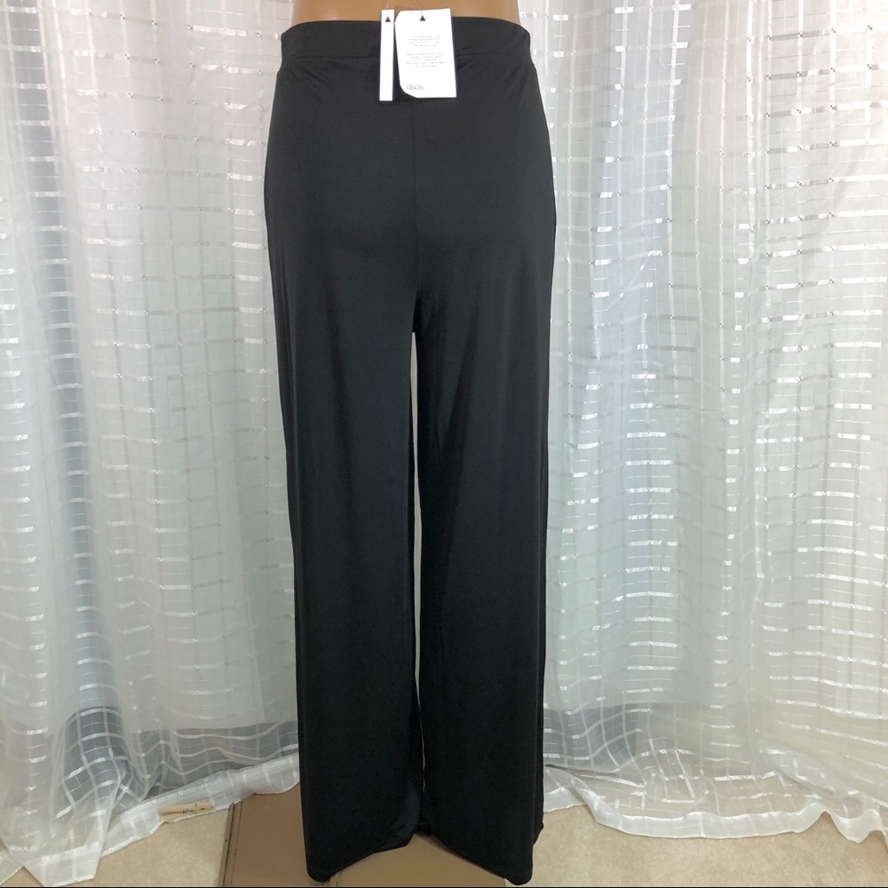 NWT ASOS Petite Black Wide Leg Pants 8